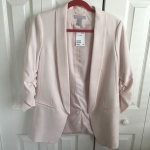 Blush pink blazer